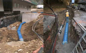 Gradnja krvavškega vodovoda v oktobru