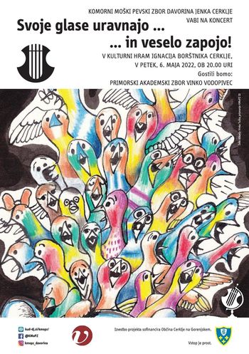 "SVOJE GLASE URAVNAJO... IN VESELO ZAPOJO!" - skupni koncert KMoPZ Davorina Jenka in PAZ Vinko Vodopivec
