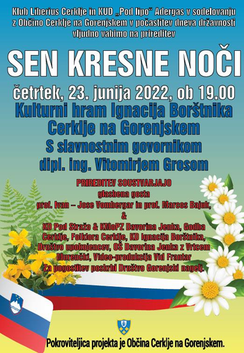 Vabilo ob dnevu državnosti - SEN KRESNE NOČI, 23.6.2022