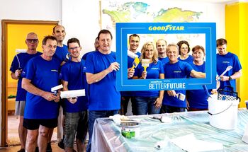 Goodyearovi zaposleni kot prostovoljci v Cerkljah sodelovali v dveh delovnih akcijah