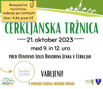 Cerkljanska tržnica - 21. oktober 2023