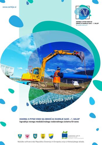Brošura o projektu Oskrba s pitno vodo na območju Zgornje Save – 1. sklop