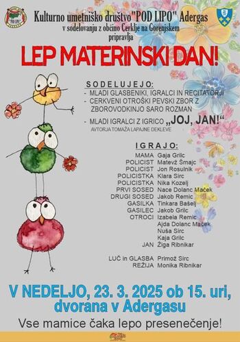 Lep materinski dan v nedeljo v Adergasu