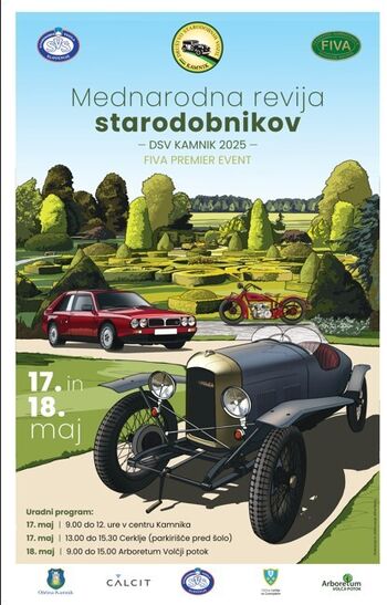 DSV KAMNIK - MEDNARODNA REVIJA STARODOBNIKOV, 17. in 18. maj 2025