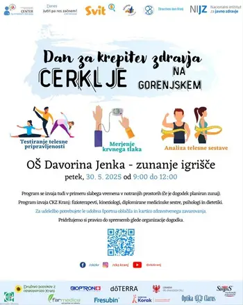 Dan za krepitev zdravja v Cerkljah - v petek, 30. maj 2025