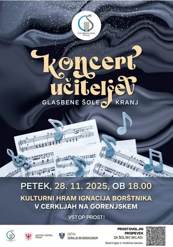 Koncert učiteljev Glasbene šole Kranj - 28. novembra 2025