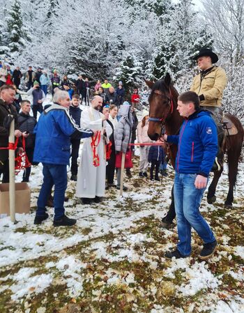 Blagoslov konj na Štefanji Gori
