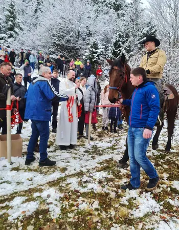 Blagoslov konj na Štefanji Gori