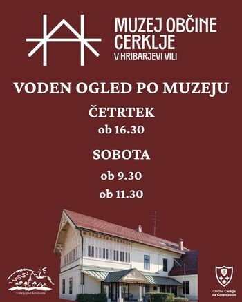 Voden ogled Hribarjeve vile - ob četrtkih in sobotah Voden ogled Hribarjeve vile - ob četrtkih in sobotah