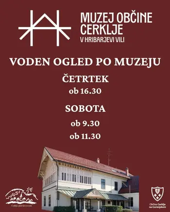 Voden ogled Hribarjeve vile - ob četrtkih in sobotah