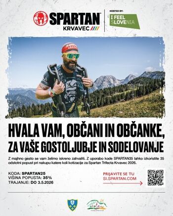Posebna ugodnost za občane Občine Cerklje na Gorenjskem – Spartan Krvavec 2026