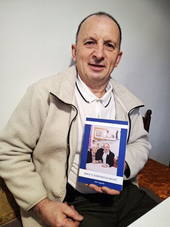 Silvo Jagodic iz Vopovelj skupaj z ženo Lidijo izdal knjigo in praznoval 60. rojstni dan