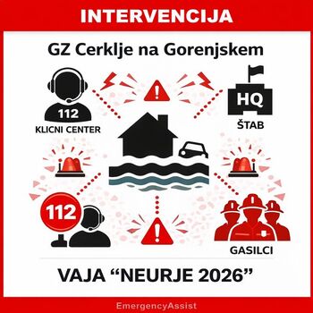 GZ CERKLJE NA GORENJSKEM - ŠTABNA VAJA "NEURJE 2026" GZ CERKLJE NA GORENJSKEM - ŠTABNA VAJA "NEURJE 2026"