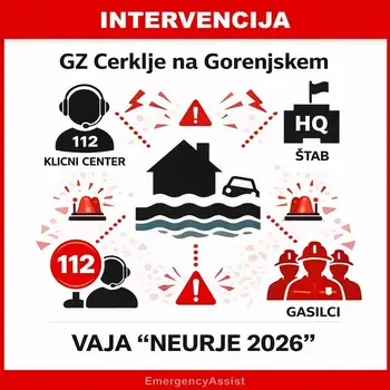 GZ CERKLJE NA GORENJSKEM - ŠTABNA VAJA "NEURJE 2026"