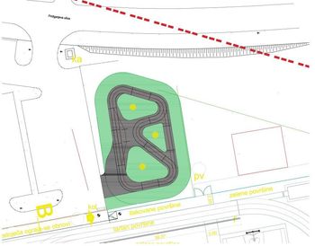 Gradnja pumtrack poligona in streeworkout naprav v Medvodah