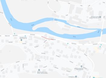 Zapora glavne ceste v Goričanah