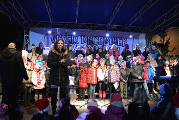 Zapora ceste v času Veselega decembra v Medvodah