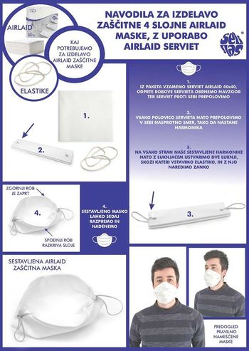 Vrtec Medvode izdeluje maske za občane
