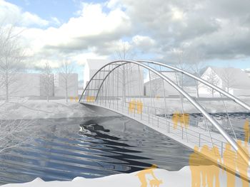 Kolesarska pot Medvode - Pirniče - Vikrče in brv čez Savo