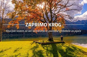Podpiramo kavcijski sistem za plastenke, pločevinke in steklenice