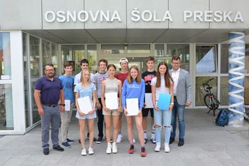 Obisk najuspešnejših devetošolcev 2022