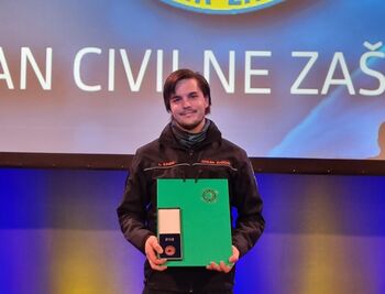 Bronasti znak Civilne zaščite za Luko Ilinčiča