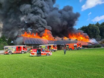 Požar na kmetiji v Zavrhu pod Šmarno goro