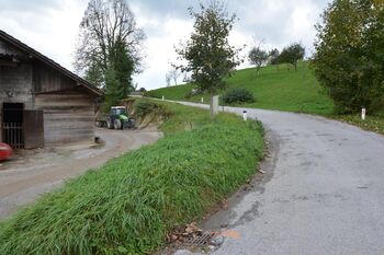 Gradnja opornega zidu ob cesti proti Golem Brdu Gradnja opornega zidu ob cesti proti Golem Brdu