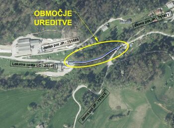 Rekonstrukcija lokalne ceste LC 251111 Cesta Seničica - Žlebe - Seničica
