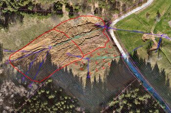 Sanacija plazu na lokalni cesti LC 251081 Sora – Osolnik - Hrastnica (ID 1456393)