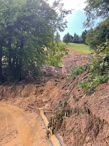 Začetek sanacije plazu na Osolniku