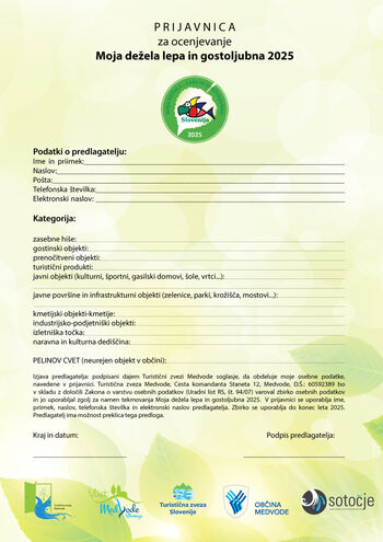 MOJA DEŽELA LEPA IN GOSTOLJUBNA - MEDVODE 2025