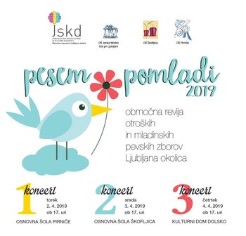 PESEM POMLADI 2019 – Območna revija otroških in mladinskih pevskih zborov Ljubljana okolica