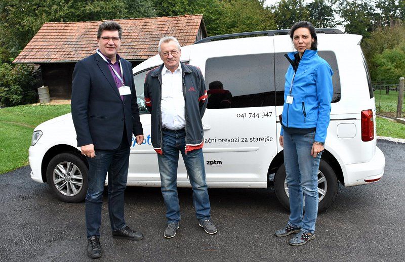 Projekt Sopotniki – župan in direktorica občinske uprave sta se preizkusila kot voznika prostovoljca