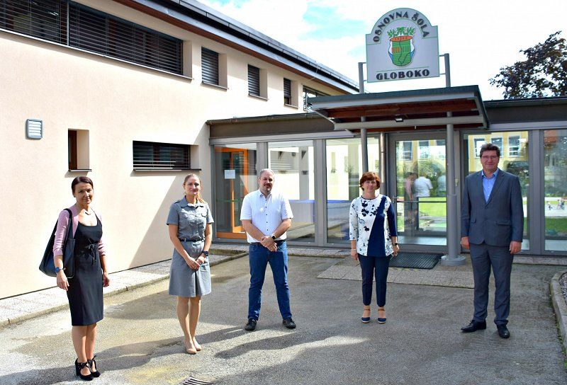 Župan ob prvem šolskem dnevu obiskal Osnovno šolo Globoko