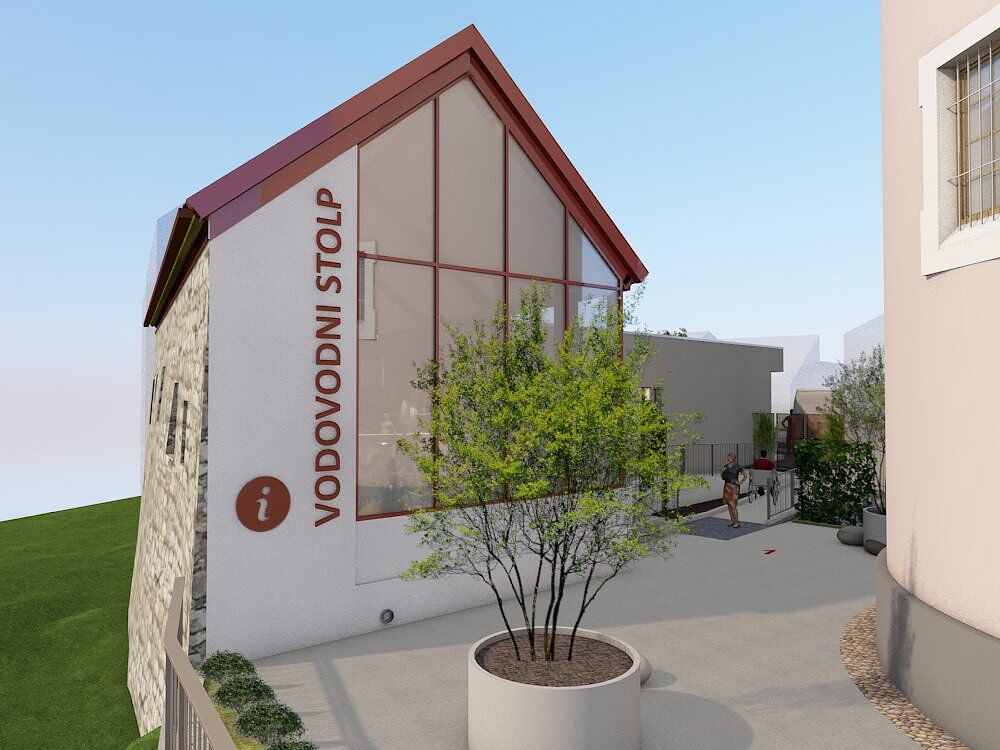 Urejanje paviljona pri Vodovodnem stolpu poteka po načrtu