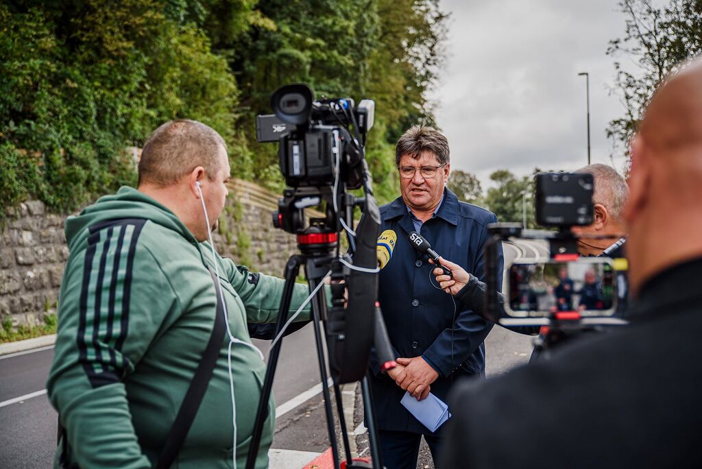 Kolesarska povezava Brežice – Krška vas uradno predana namenu