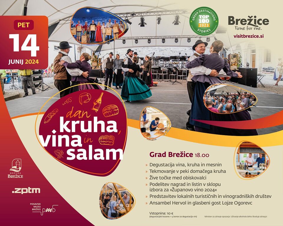 Tradicionalna prireditev »Dan kruha, vina in salam« letos znova na grajskem dvorišču