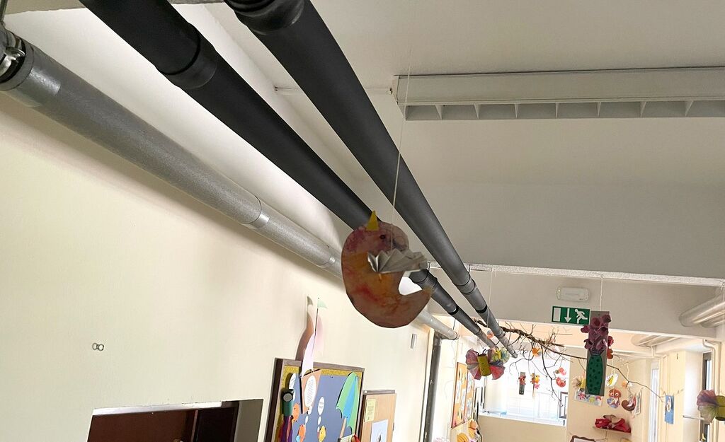 Poletna prenova šolskih objektov v občini Brežice: Izvedba prezračevanja OŠ Velika Dolina