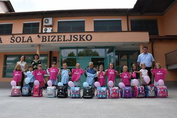 Prvi šolski dan je župan preživel z učenci OŠ Bizeljsko