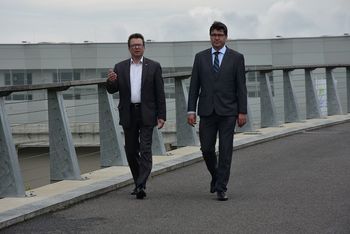 Župan z ministrom Černačem o izzivih in priložnostih občine in regije v novi evropski finančni perspektivi