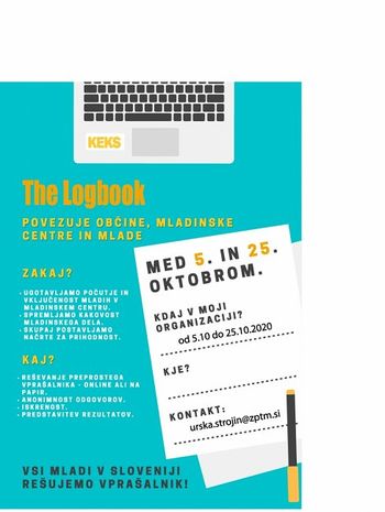 The Logbook POVEZUJE OBČINE, MLADINSKE CENTRE IN MLADE