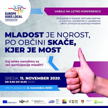 KONFERENCA »MLADOST JE NOROST, PO OBČINI SKAČE, KJER JE MOST«