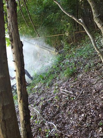 Sanacija in zaščita skalnega podora v Slovenski vasi