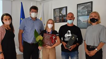 Župan sprejel uspešno mlado športnico Elo Petan