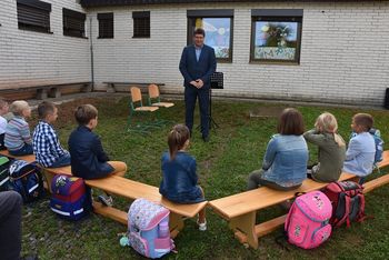 Župan ob prvem šolskem dnevu obiskal Osnovno šolo Velika Dolina