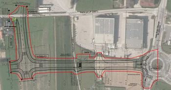Javna razgrnitev dopolnjenega osnutka Občinskega podrobnega prostorskega načrta za navezovalno cesto Šentlenart v Brežicah