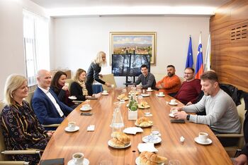 Občino Brežice obiskal župan Občine Povljana (otok Pag) z delegacijo