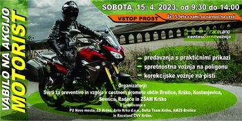Akcija motorist - sobota, 15. 4. 2023