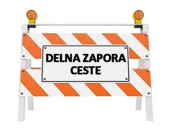 Obvestilo o delni zapori državne ceste Krško-Brežice (Gornji Lenart)